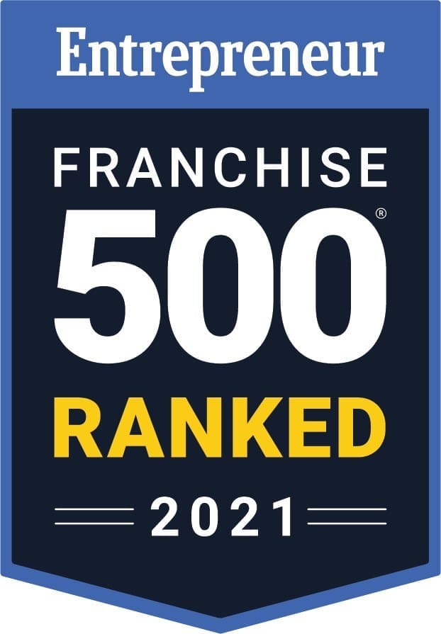 Entrepreneur Franchise 500 Ranked 2021 badge